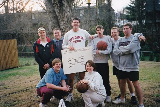 James, Merry, and crew at Cameron's house in Charlotte, NC.  New Year's 1999.