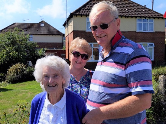 John, Carole and Rene - August 2019 - from Gerald