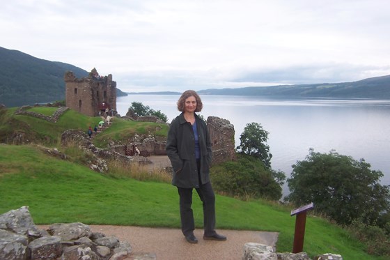 Thelma at Urquhart Castle