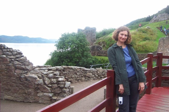 at Urquhart Castle by Loch Ness