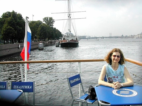 on the River Neva in St. Petersburg