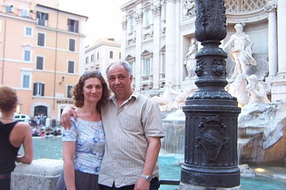 at the Trevi Fountain