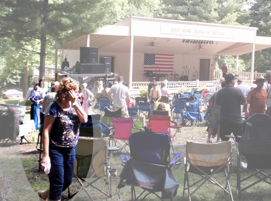 Thelma at the Bean Blossom Bluegrass Festival in Indiana, 2015