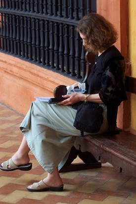 reading in the Alcázar