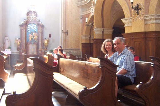in Tihany Abbey church