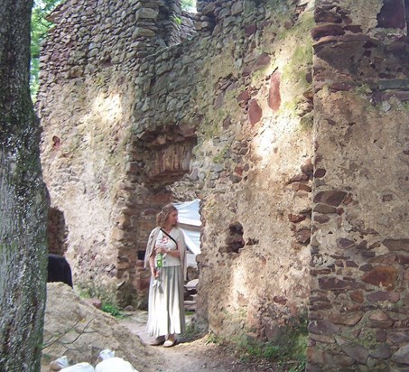 in a ruined monastery at Salföld, Transdanubia, Hungary