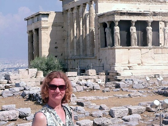 in front of the Erechtheion, Acropolis, Athens