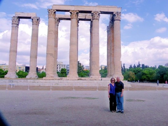 at the Temple of Olympian Zeus, Athens