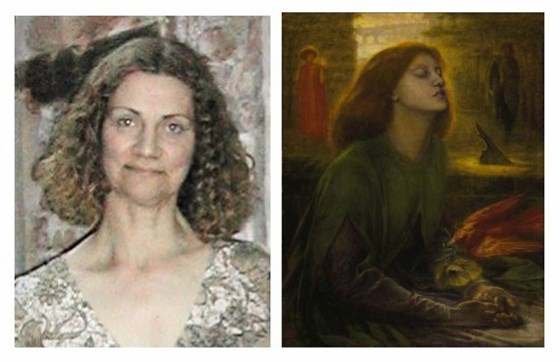 Pre-Raphaelite beauties - Rossetti's Lizzie and my Thelma