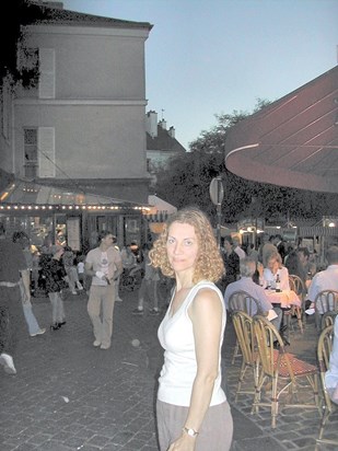 at the Montmartre in the evening