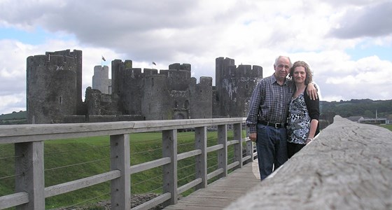 at Caerphilly Castle (probably 2010)