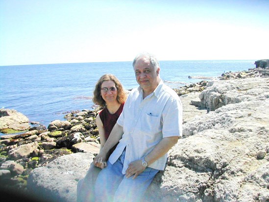 us on Weymouth beach - May 2004