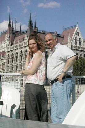 on a Danube cruise, 2003