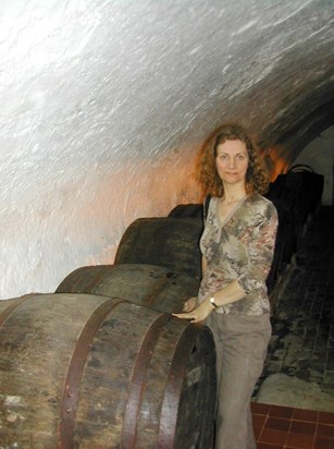 in the wine cellar of Leeds Castle, Kent, 2005