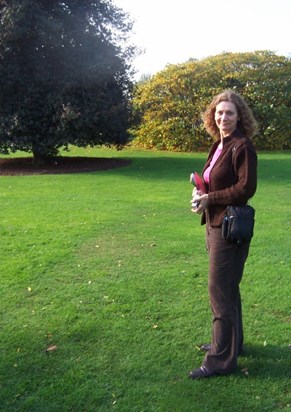 on a visit to Kew Gardens with me, 2005