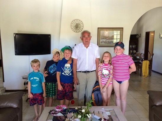 on holiday in Portugal with Grandad Mike 