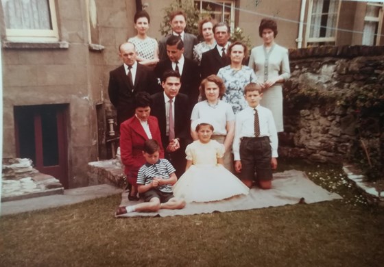 Zofia with family and relatives - from the early 1960s
