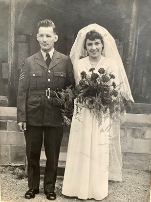 July 1st 1950. June and Bas wedding day.