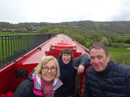 Crossing the Poncysyllte Aqueduct May 2018