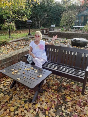 She loved the hospice garden