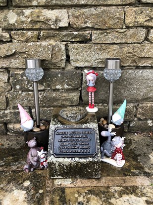 New solar lights baby girl and 2 little gnomes to watch over you xxx