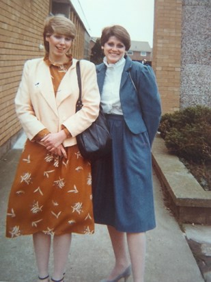 Alison with Adrienne Samson (1970's)