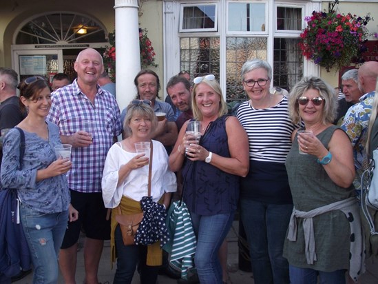 Drinks at Teignmouth Carnival