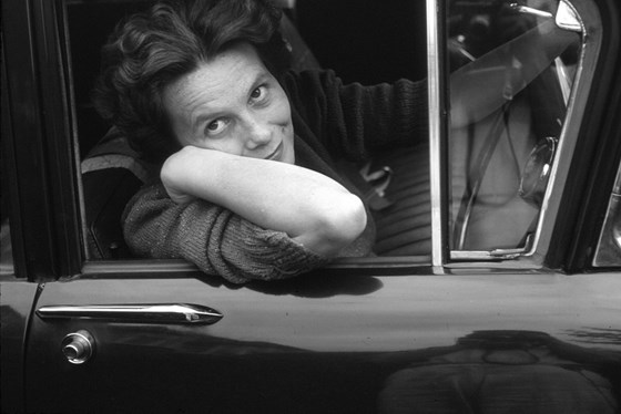 Moira in car 1960/61