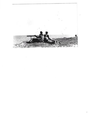 Roger with Beach Telescope circa 1952ish