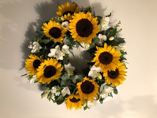 Sunflower wreath from 2nd November 2020