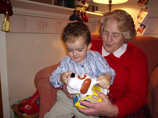 Nanny and Callum Xmas 2006.. 