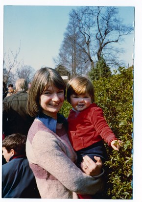 Easter 1980 Bronia and Audrey Regents Park cropped