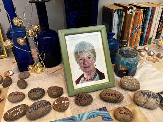 From the memorial table at Audrey's wake at The Clissold Arms on  27th September 2022