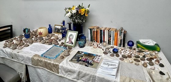 From the memorial table at Audrey's wake at The Clissold Arms on  27th September 2022
