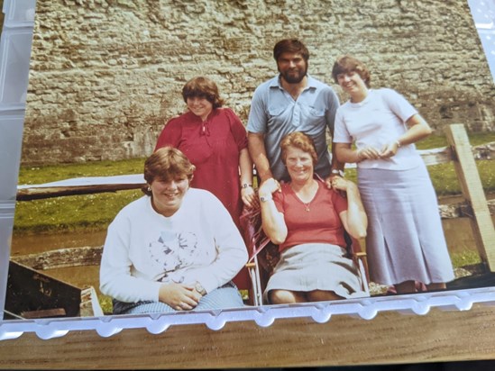 The gang at Pevensey Castle.