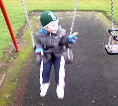 Declan on the swing