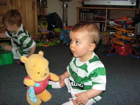 dECLAN AND HIS POOH BEAR