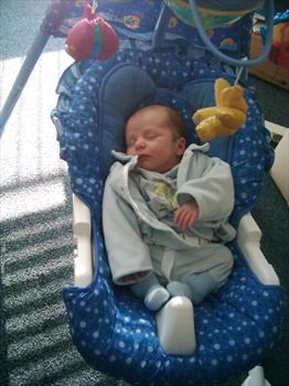 Declan in his swing