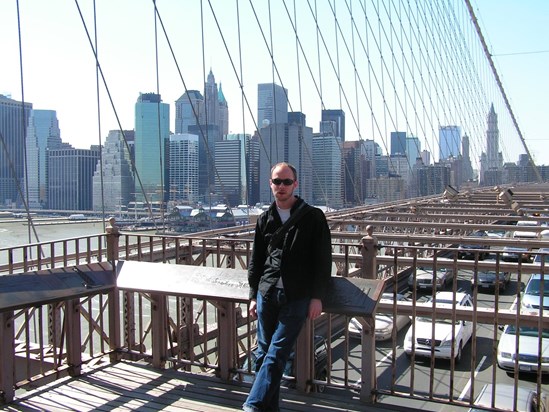 Patrick at Brooklyn Bridge New York