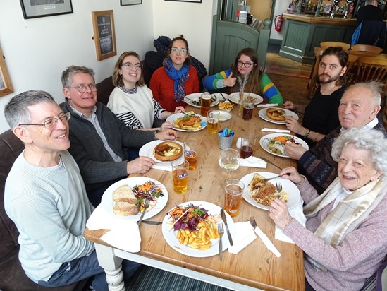 Yet another happy family pub meal!