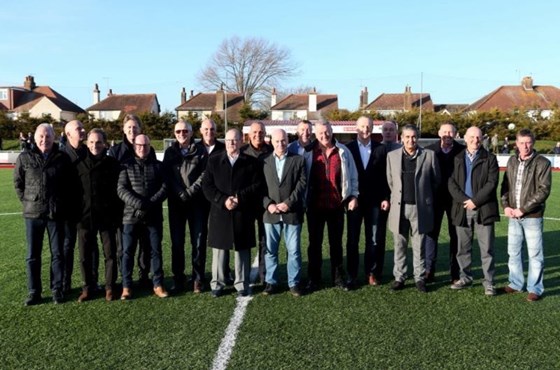 Old Boys (class of the ‘80’s) get together at Worthing FC. 