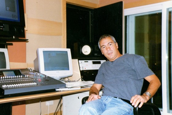 Pepe in his studio  Jingle Box Studio (Paseo de la Habana ) Madrid 2003