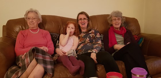 Four generations of females christmas 2018