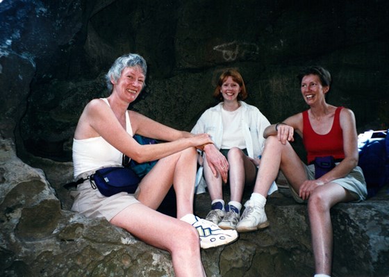 Babs, Carol & Jill Hanging Rock January 1999