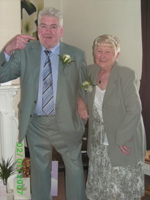 Mum & Dad  on our wedding day 4th April 2009