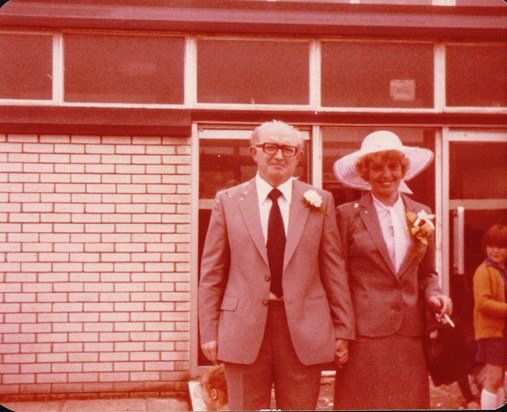 Kay & Gareth wedding day 12 May 1979