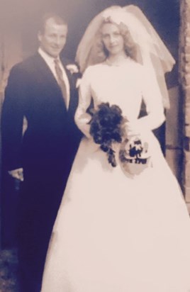 Mum and Dad - Craswall Church October 7th 1964
