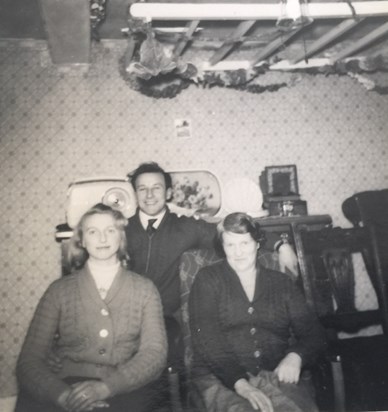 Mum and Dad the night if their engagement - Christmas Eve - Lower Cwmcadarn
