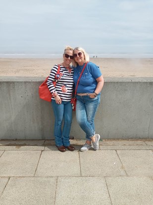 Me and Susan at the beach for you yesterday mam so wish you could have been there with us. Love you mam xxxxreceived 788787842744150