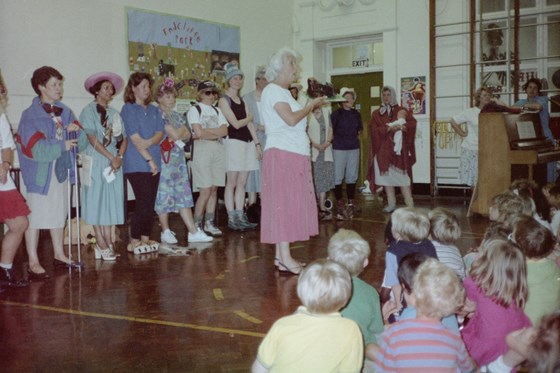Ann's retirement assembly at Greystones Primary School